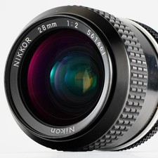 Nikon Ai Nikkor 28mm F2 Lens Excellent Optical Performance Tested Condition