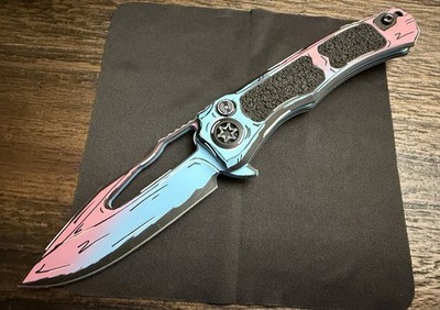 Heretic Wraith   MagnaCut  - Cotton Candy Cel Shade - Machined Clip - USA Made!