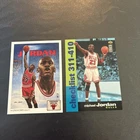 1991 Upper Deck Michael Jordan 75 1995 Upper Deck Jordan 410 2 Card Lot Nm Mt