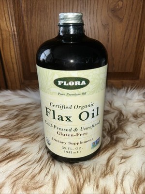Flora Certified Organic Flax Oil 32 Oz