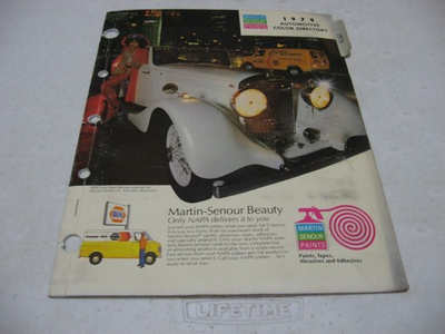 #ad Napa Martin Senour 1979 Automotive Color Directory Paint Chip Pages Book $19.95