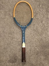 RARE Vtg DUNLOP Match Point Continental Wooden Tennis Racket England Display