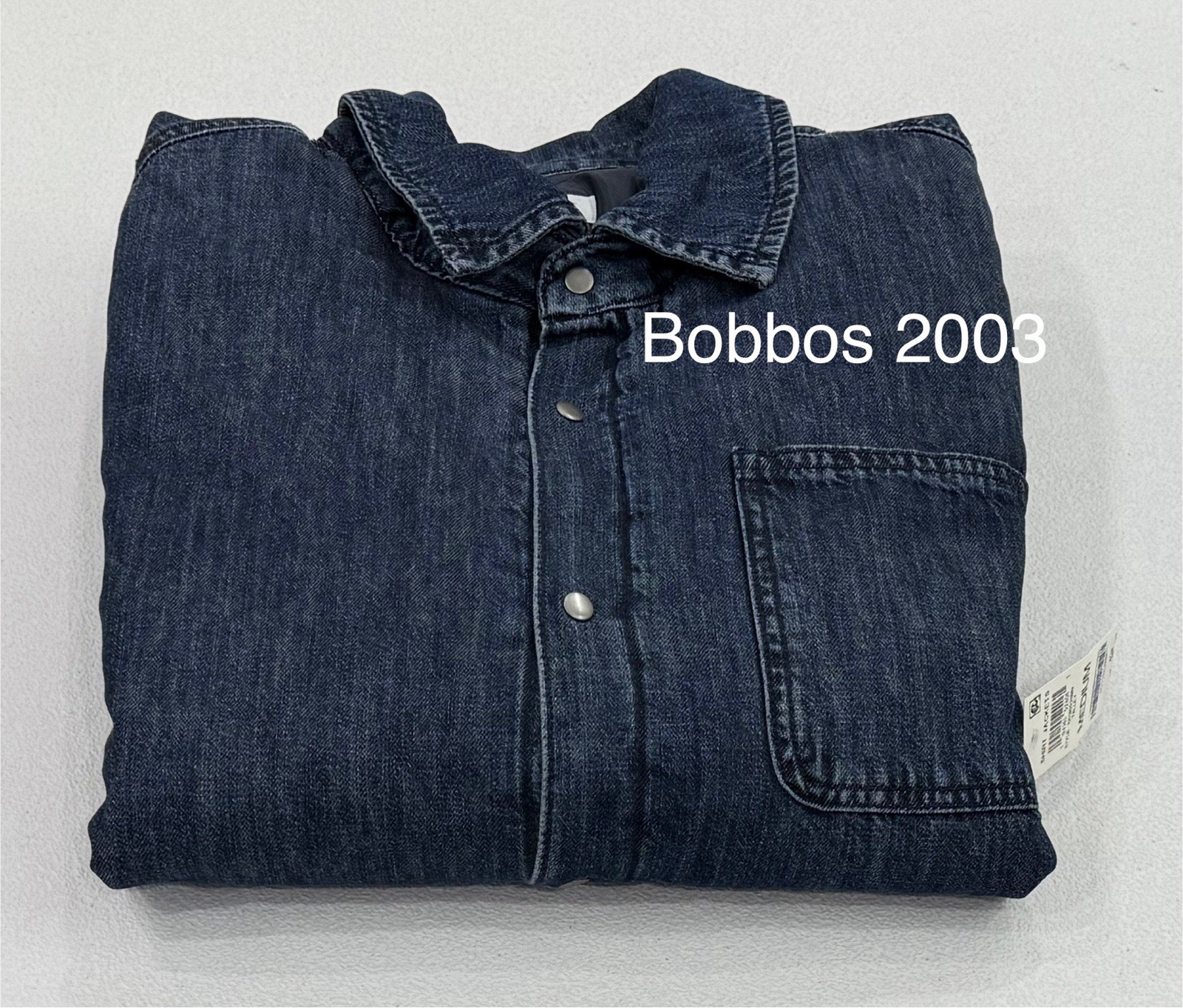 Sun + Stone Men’s Snap Side Pockets Shirt Jacket, Valley (Blue Denim), M