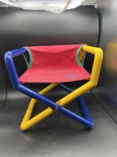 Vintage Multicolored Tyke-Hike Folding Camping Chair Kids Toddlers