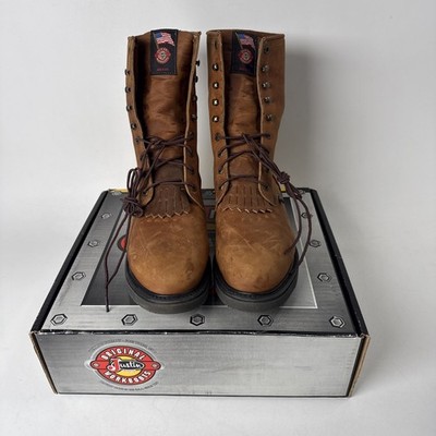Justin 760 AGED BARK Men's Size 13 D Original Work Boot Brown Pre-Owned