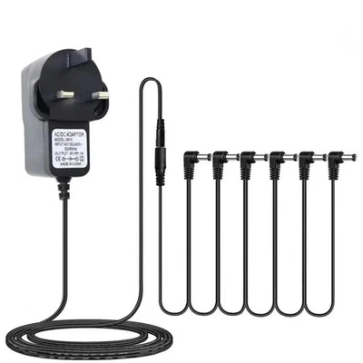 BRANDED Guitar Effect Pedal Power with 1 to 5 Way Cable Power Supply Adapter Guitar Part