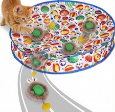 Ball Frenzy Cat Mat Interactive with Motion Sensor  Rechargeable Ball with B...