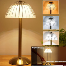 LED Lamp Modern Table Lamp Dimmable Cordless Night Decor Light USB Rechargeable