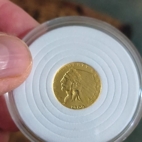 1909 Indian Head $2.50 Gold Quarter Eagle Pre-1933 US Coin Uncertified