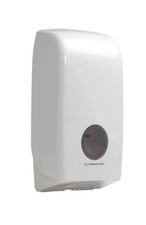 Aquarius Folded Toilet Tissue Dispenser 6946 White Single Sheet Toilet Dispenser