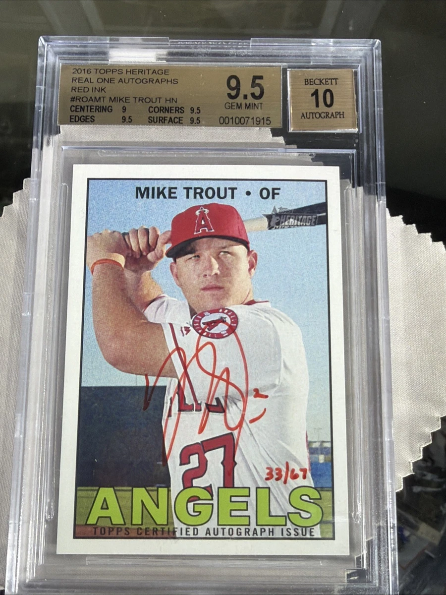 Topps Mike Trout 2016 Season Baseball Sports Trading Cards