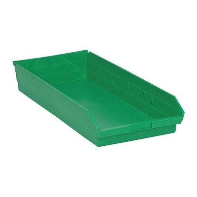 QUANTUM STORAGE SYSTEMS QSB116GN Shelf Bin,Green,Polypropylene,4 in 8C962