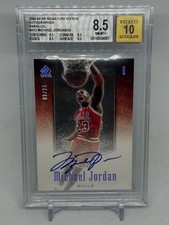 2004 SP Signature Michael Jordan Auto /23 BGS 8.5 w/10 Chicago Bulls