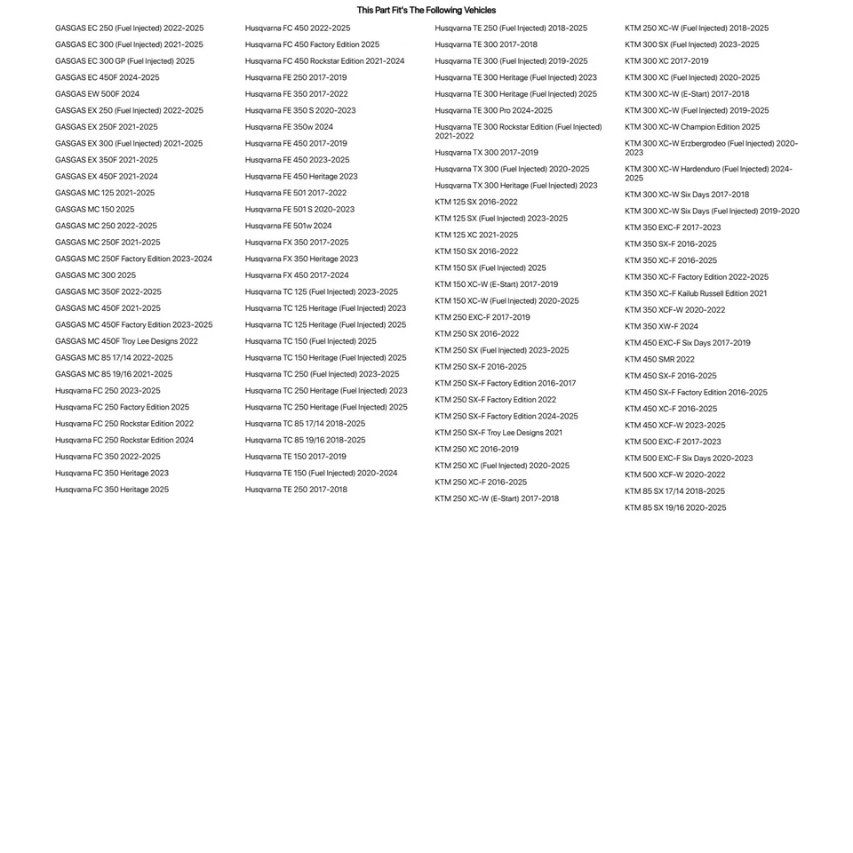 Tusk Aluminum Throttle Tube with Bearing For GAS GAS MC 85 17/14 2022-2025 Foto 2 de 4