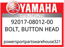 Yamaha OEM Part 92017-08012-00 BOLT, BUTTON HEAD