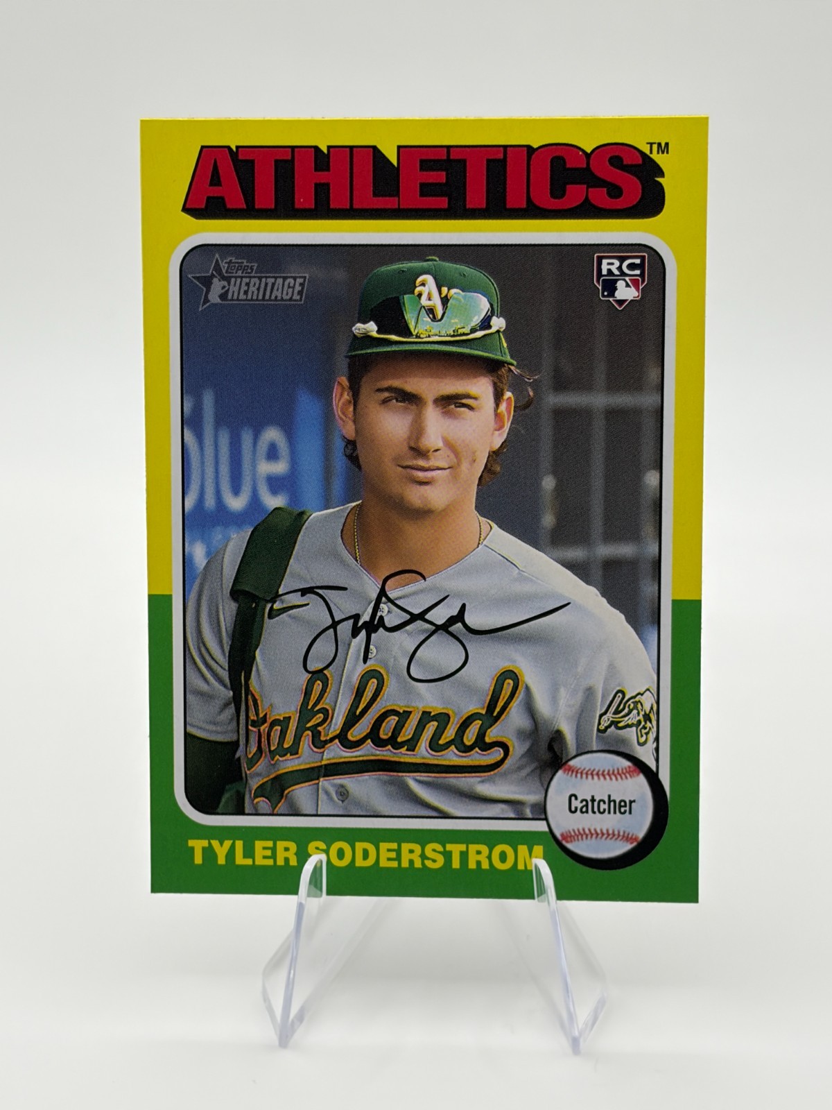 2024 Topps Heritage - Tyler Soderstrom #471 (RC)  Image Variation SP