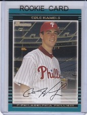 COLE HAMELS ROOKIE CARD 2002 Bowman #BDP17 Baseball MLB RC Philadelphia Phillies. rookie card picture