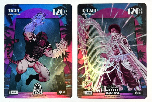 2025 Bo Jackson Battle Arena Tigre & D-Harp Miami Ice 2 Card Lot