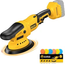 Cordless Buffer Polisher for Dewalt 20V Battery (No Battery), 6-Inch Rotary Car 