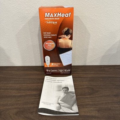 Soft Heat Heating Pad  Moist or Dry 12'' x 15'' Model HP 215 Soothing 2016