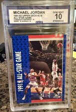 Fleer 1991-92 All-Star #238 Jordan Barkley Mullin Johnson CCG Gem Mint 10