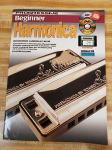 Peter Gelling Progressive Beginner HARMONICA Book CD DVD, New-READ