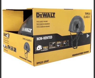 DEWALT DPG22 Gray Type II Class E 4-Point Ratcheting Safety Helmet