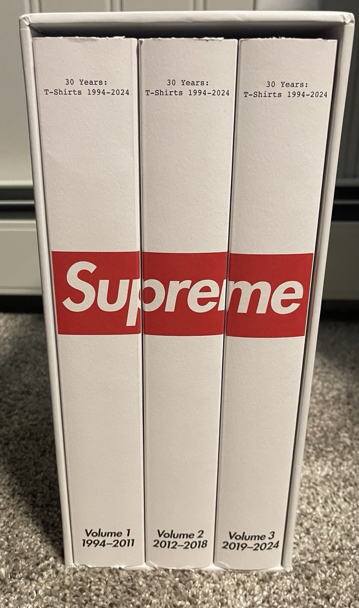 Supreme 30 Years T Shirts 1994 to 2024 3 Volume Book Set Box Logo