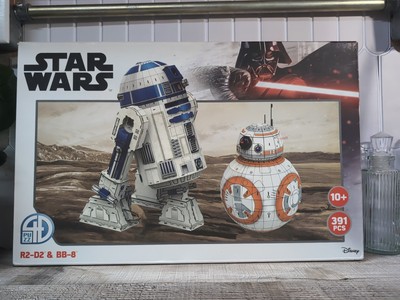 4D Cityscape 391 Piece Star Wars R2-D2 & BB-8 Model Kit 3D Puzzle