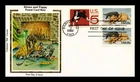 Dr Jim Stamps Colorano Silk Cachet Kitten And Puppy Pair PC Rate First Day Cover