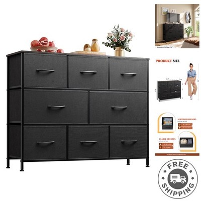 8 dresser drawer black 64