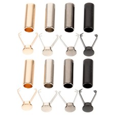 8 Pcs Metal Shoelace Tips Aglets Replacement Ends for Shoe Laces