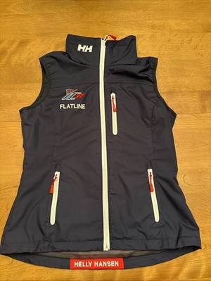 Helly Hansen Flatline Sailing Vest Mens Small Navy NWT YC37 Regatta Zip Vest