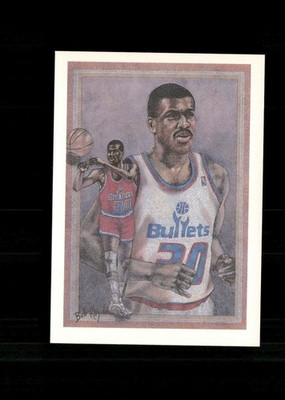 1990-91 NBA Hoops - Art Card Team Checklist Bernard King #381