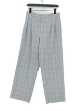 Uniqlo Women's Suit Trousers M Grey Polyester with Elastane, Viscose Dress Pants