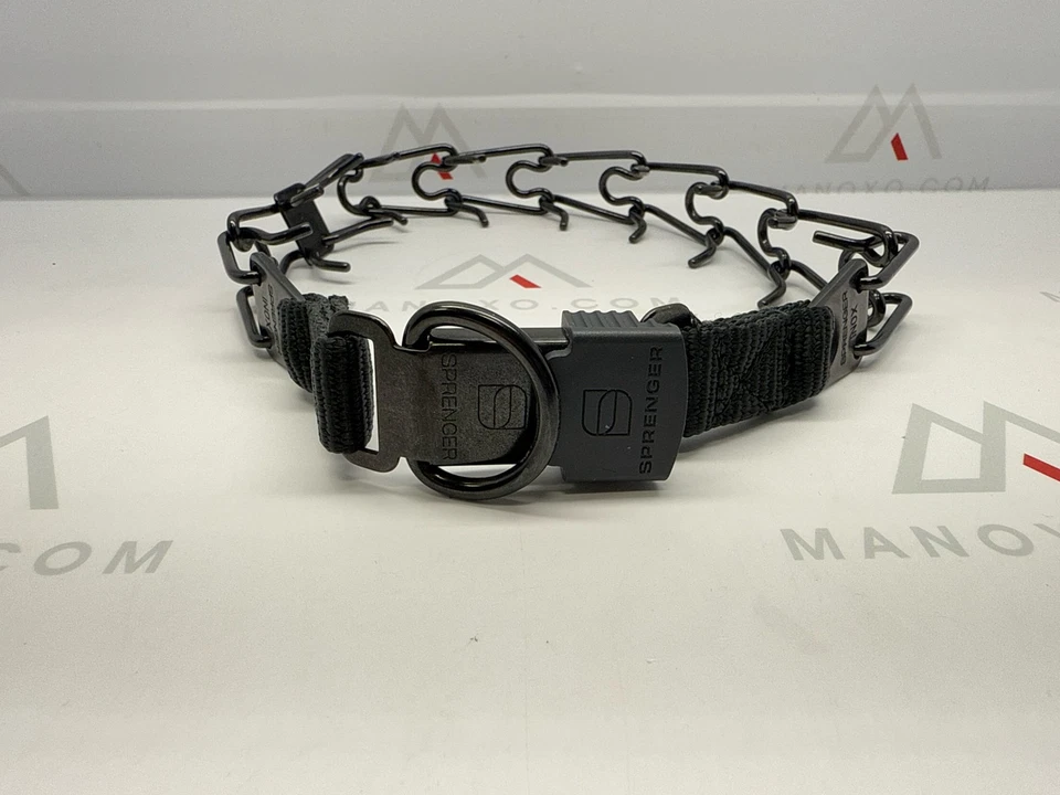 Herm Sprenger Black Stainless Steel Dog Training Collar 3.2 mm x 20 in - Image 2 of 2