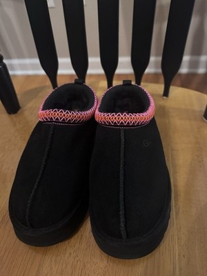Big Kids' UGG Tazz Slippers Clogs Black Multi New no box US 4 UK 3