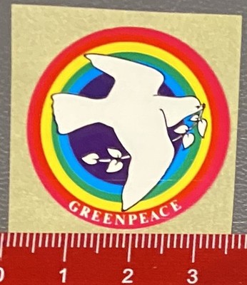 Greenpeace Friedenstaube  alter Aufkleber Mini-Sticker     (200217121)