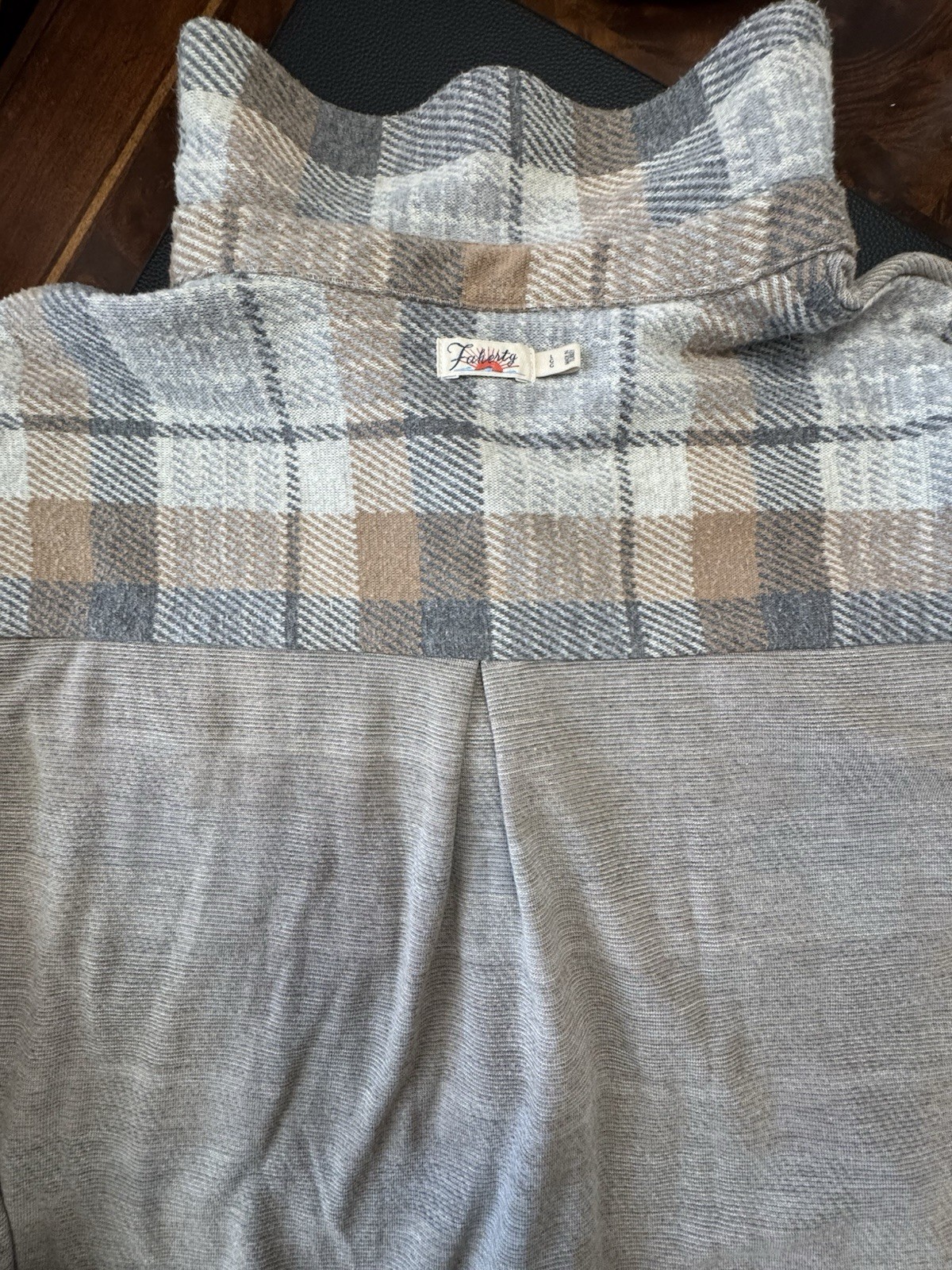 Faherty Button Down Plaid Shirt - Stretch Knit - … - image 4