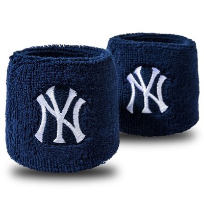 Franklin MLB 2.5'' Wristbands   Official Team Logo Sweatbands