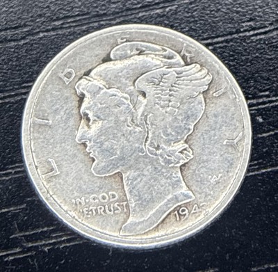 1943 P Mercury Dime Silver US Mint Philadelphia 10 Cent 90% Silver *READ*