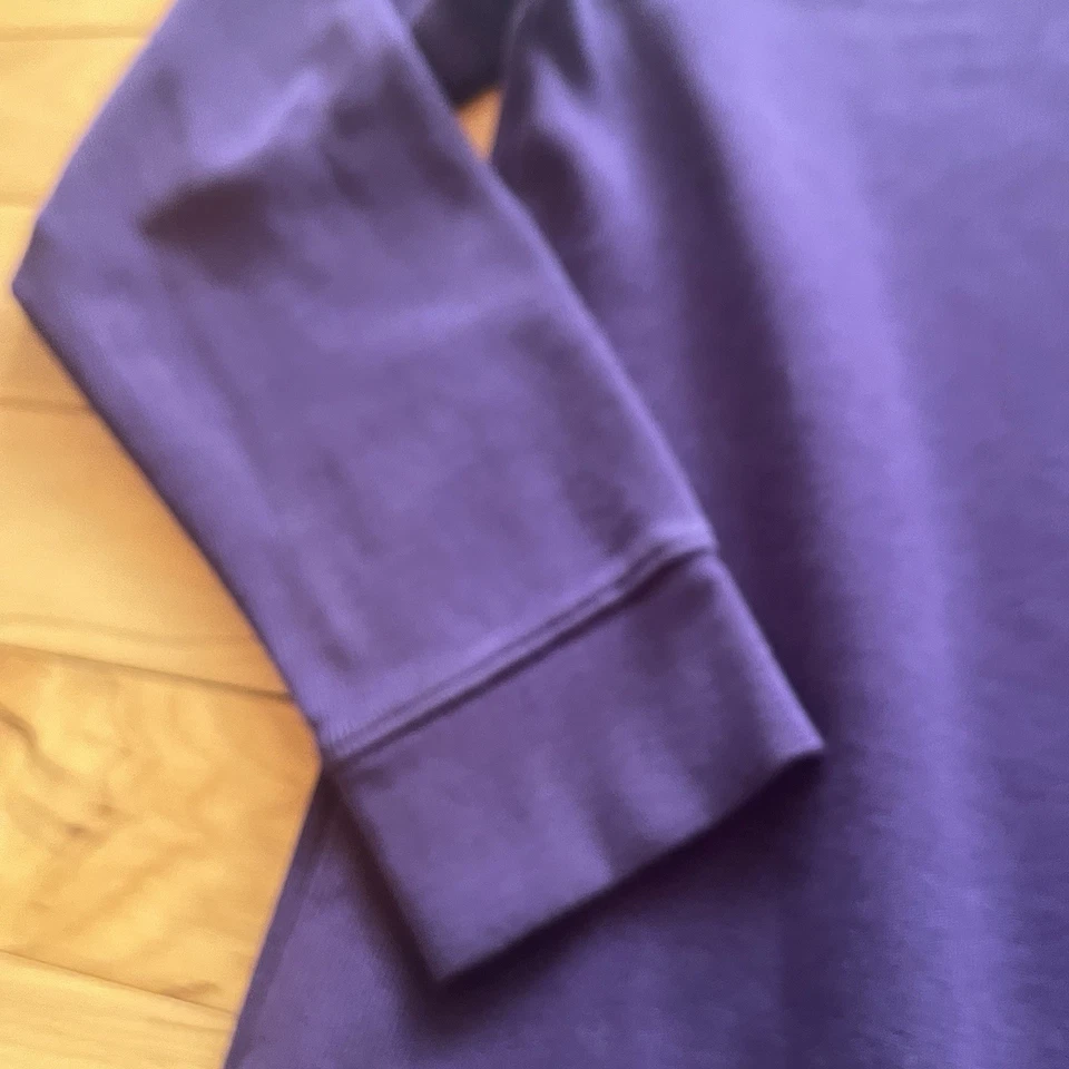 Suéter Southern Tide The Skip Jack Para Hombre Mediano Púrpura Acanalado 1/4 Cremallera Preppy Foto 4 de 4