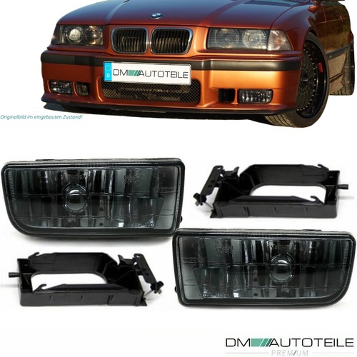 Set Nebelscheinwerfer Schwarz Smoke Rauchglas passt für alle Typen BMW E36 91-99 - Bild 5 von 6