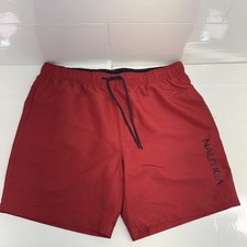 Nautica Men's 7.5" Quick Dry Inner Liner Drawstring Swim Trunk