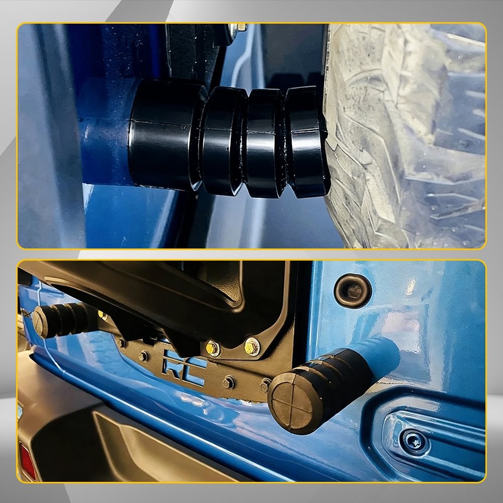 Pack (2) Tailgate Spare Tire Bumper Stop for Jeep Wrangler JL 2018-2023 thumbnail 8