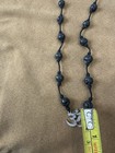 Sterling Silver Om Pendant CZ Sparkle with Lava Rock Beads Necklace — photo 9