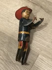 1930s MARX TIN WIND UP CLIMBING FIREMAN