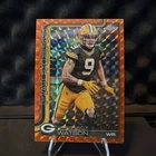 2025 Topps Chrome Football Orange Geometric Refractor Christian Watson #112
