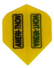 Dart Flights-5 Black w/ Yellow Bkgrd Amerithon Std Sets