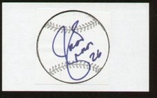 Jason Frasor signed autographed 3x5 index card F1480